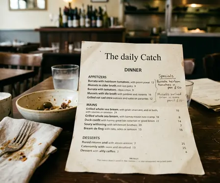 Menu Layout